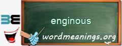 WordMeaning blackboard for enginous
